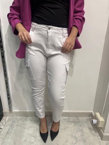 Cargo White Slim