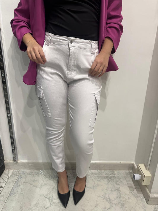 Cargo White Slim