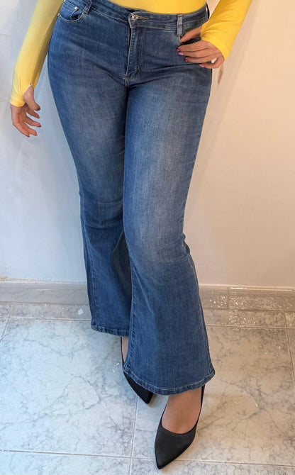 "Jeans Flare Vintage Chic"